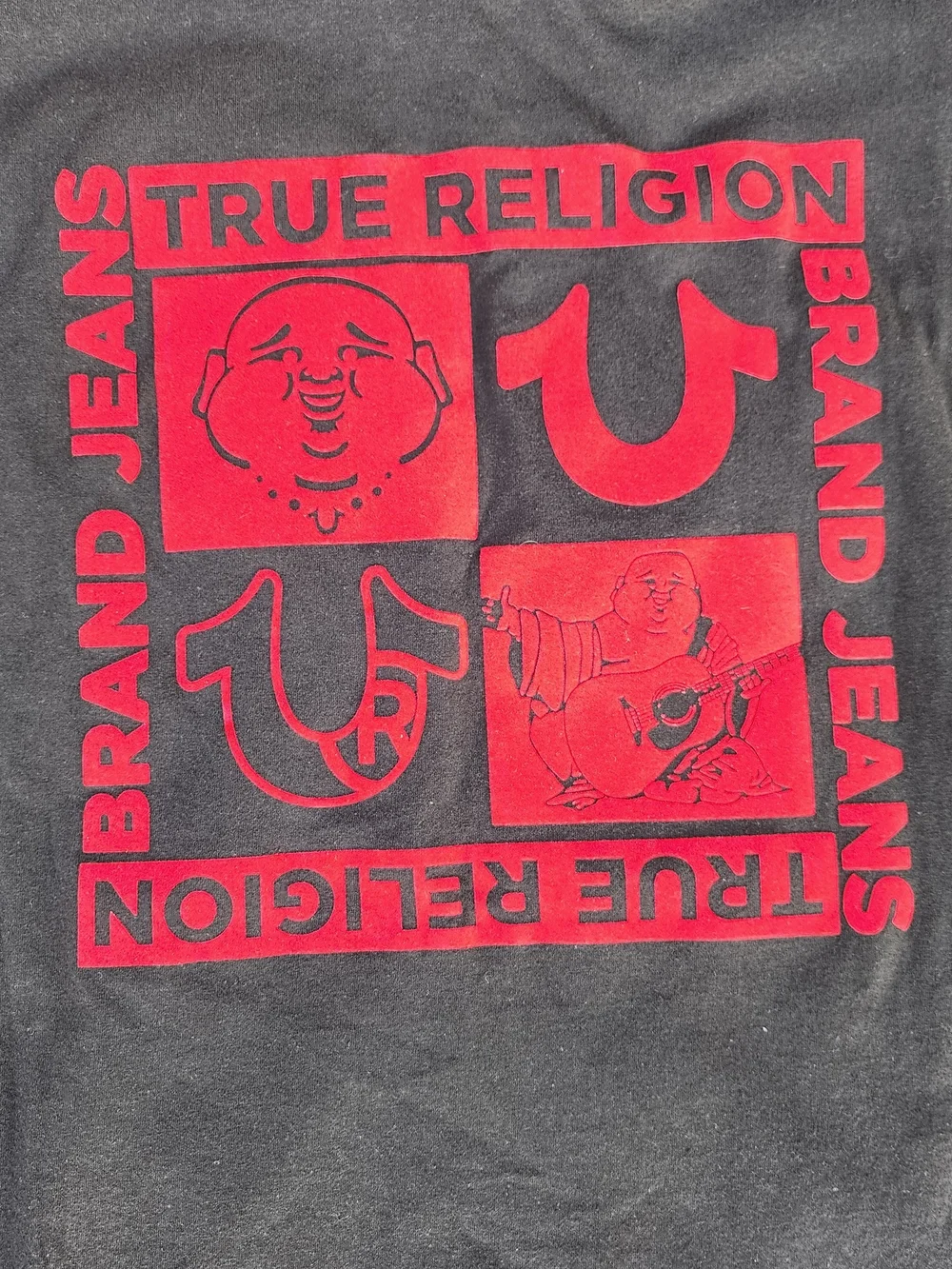 True Religion Jet Black Hooded Tank (M)